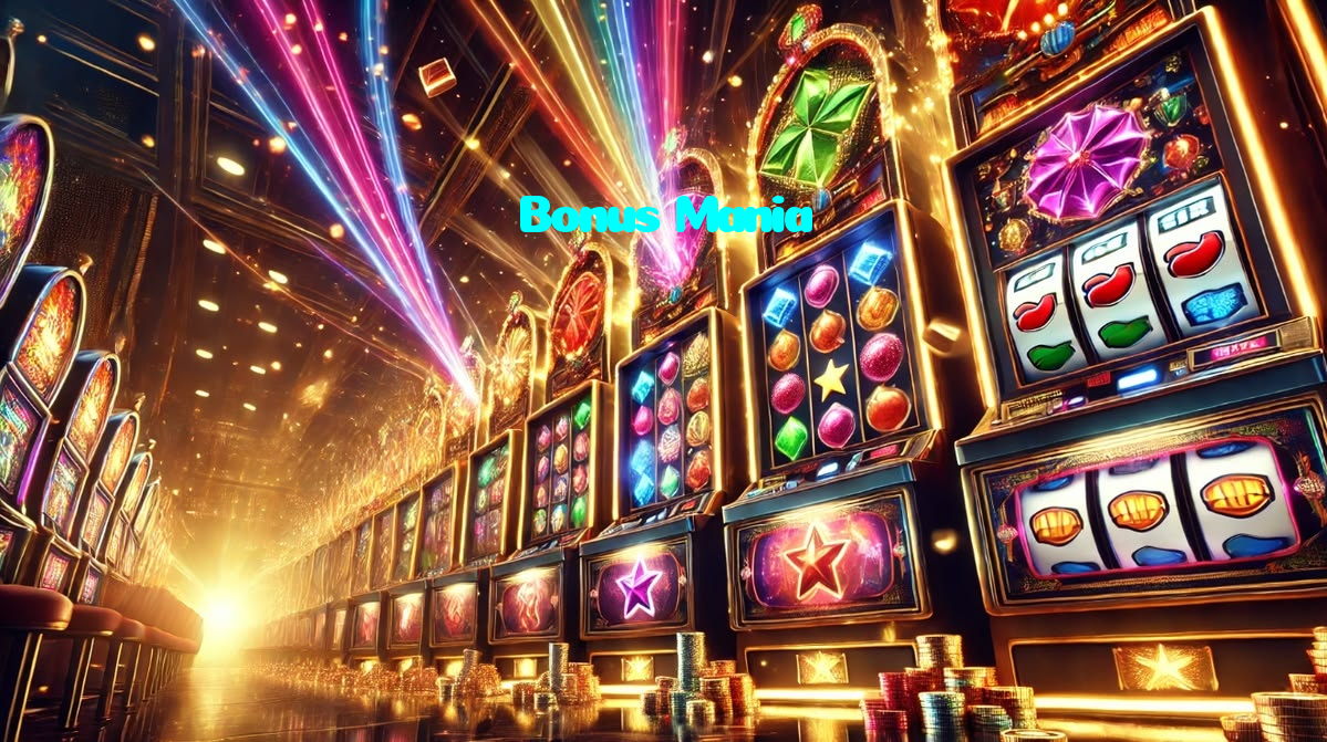 Bonus Mania casino presented on mobile device in Pakistan with slots and live games